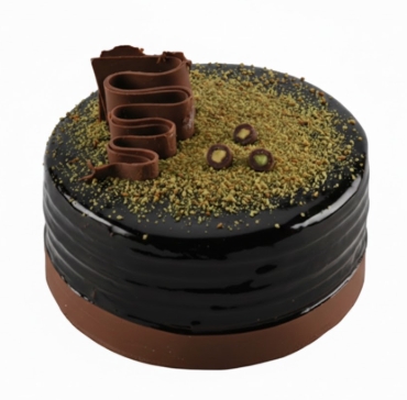 Yoğun Ganaj Kaplamalı 2-3 Kişilik Çikolatalı Pasta